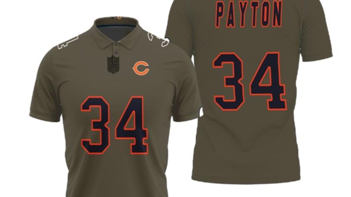 Walter Payton #34 Chicago Bears Jersey player shirt