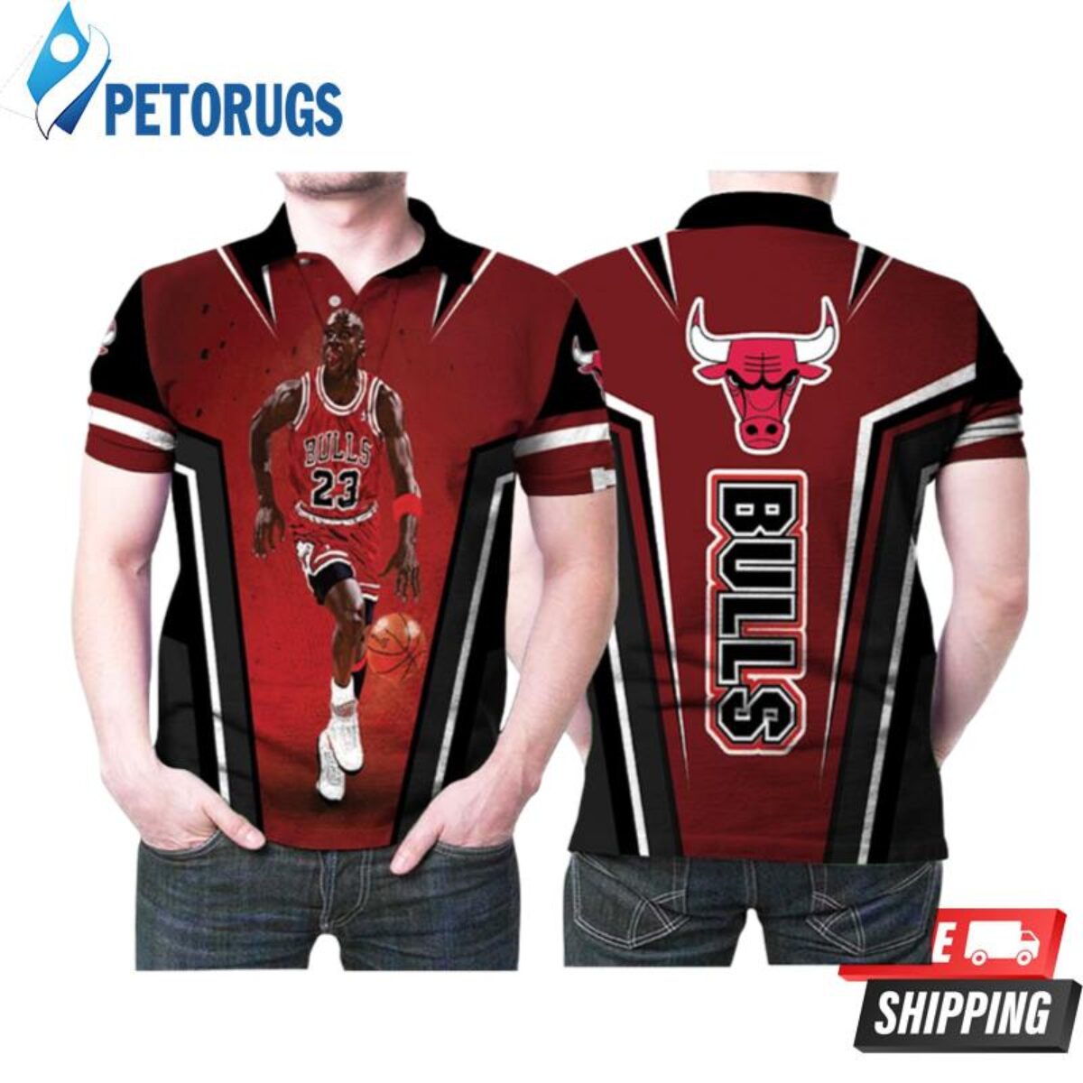 Legend Of Nba Michael Jordan 23 Chicago Bulls Polo Shirts - Peto Rugs