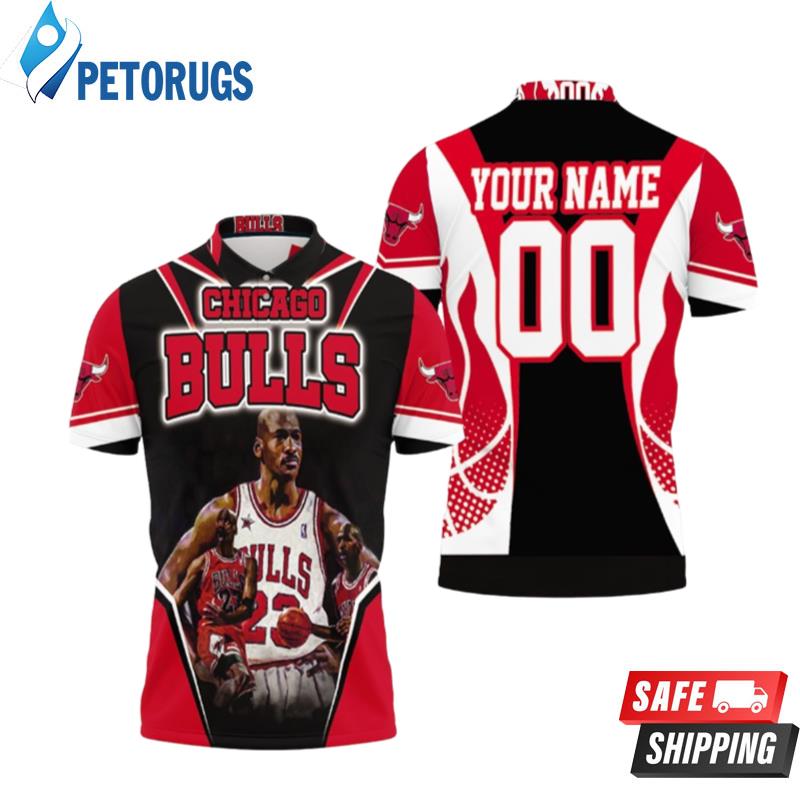 Chicago Bulls Michael Jordan Legendary Personalized Polo Shirts