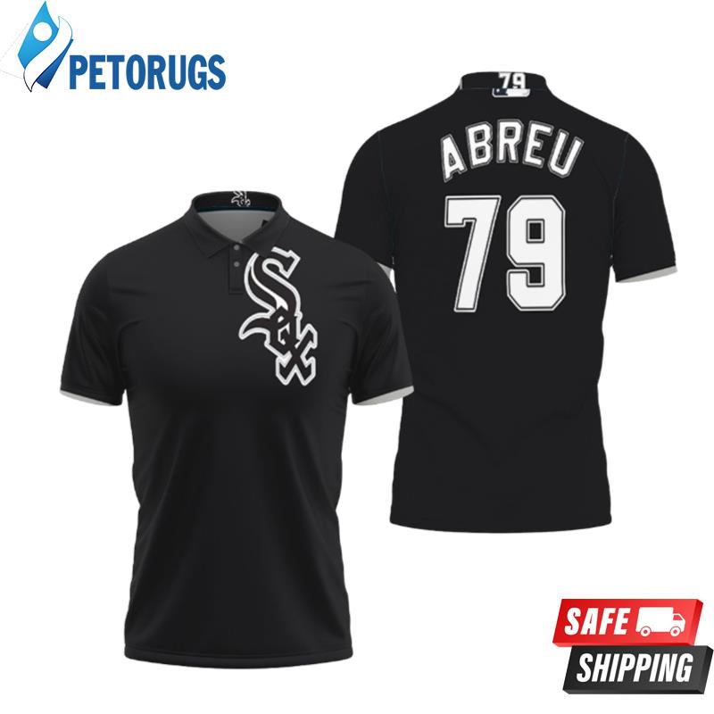 Chicago White Sox Abreu #79 Mlb Great Player Majestic Cool Base Chicago Fans Polo Shirts
