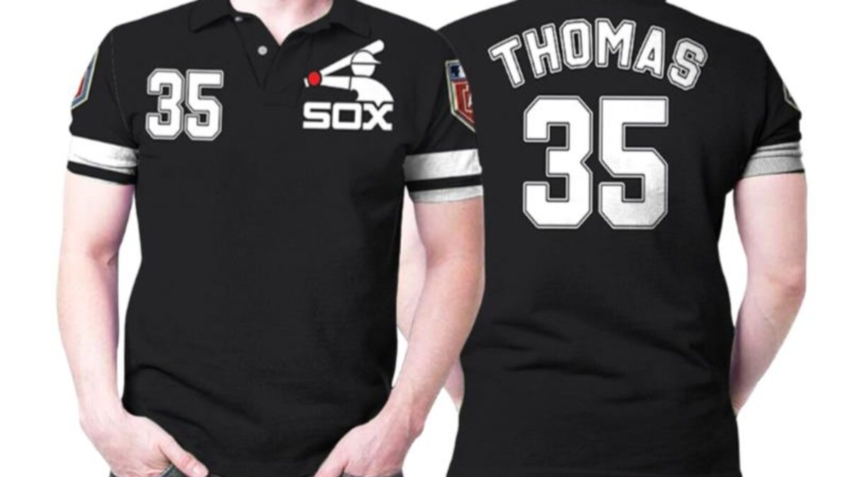 Chicago White Sox Frank Thomas #35 Mlb Great Player Majestic Spring  Training Cool For Chicago Fans Polo Shirts - Peto Rugs