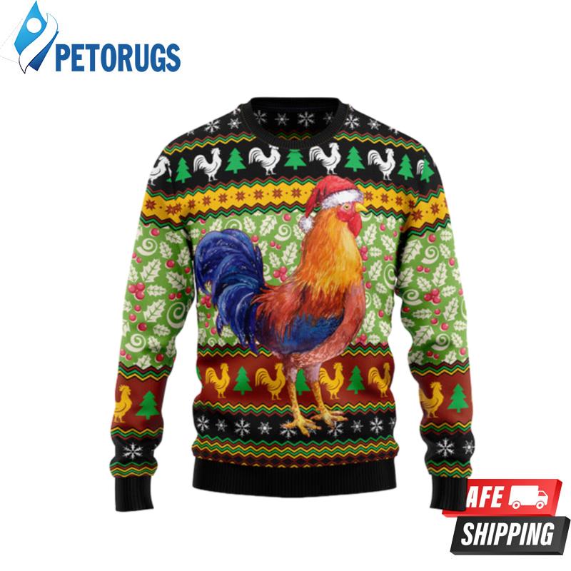 Chicken Cluck  Christmas Ugly Christmas Sweaters