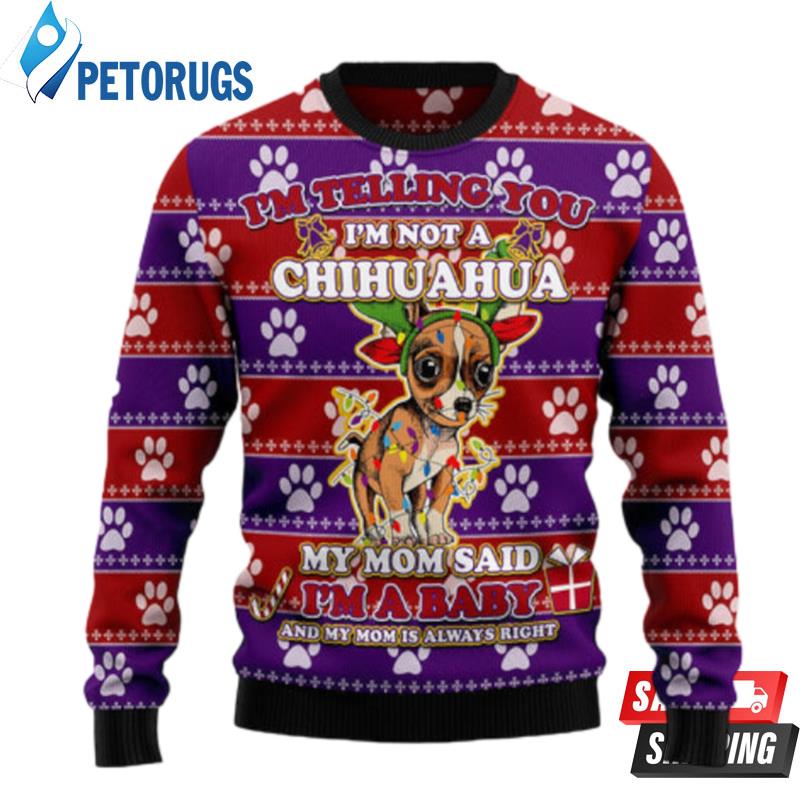 Chihuahua Baby Christmas Ugly Christmas Sweaters