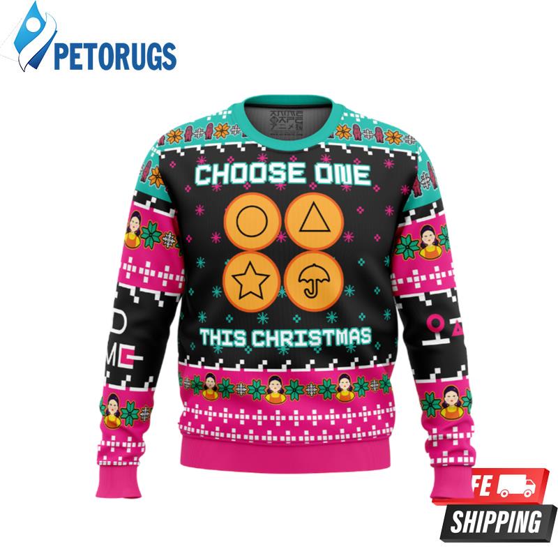 Choose One This Christmas Squid Game Ugly Christmas Sweaters