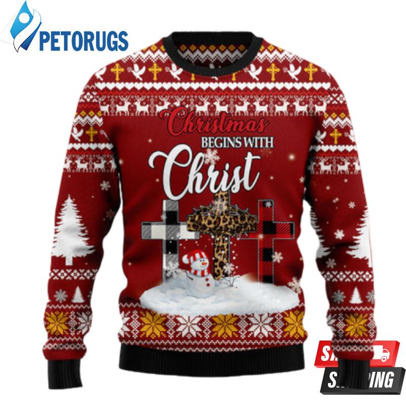 Christian Christmas T2710 Ugly Christmas Sweater Ugly Christmas