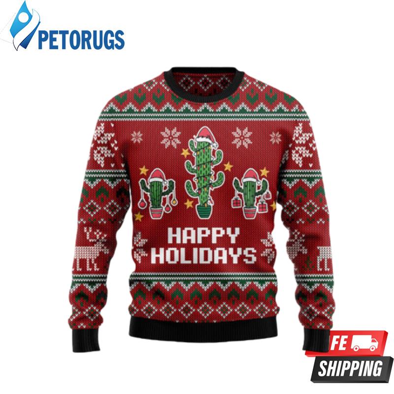 Christmas Cactus 1 Ugly Christmas Sweaters