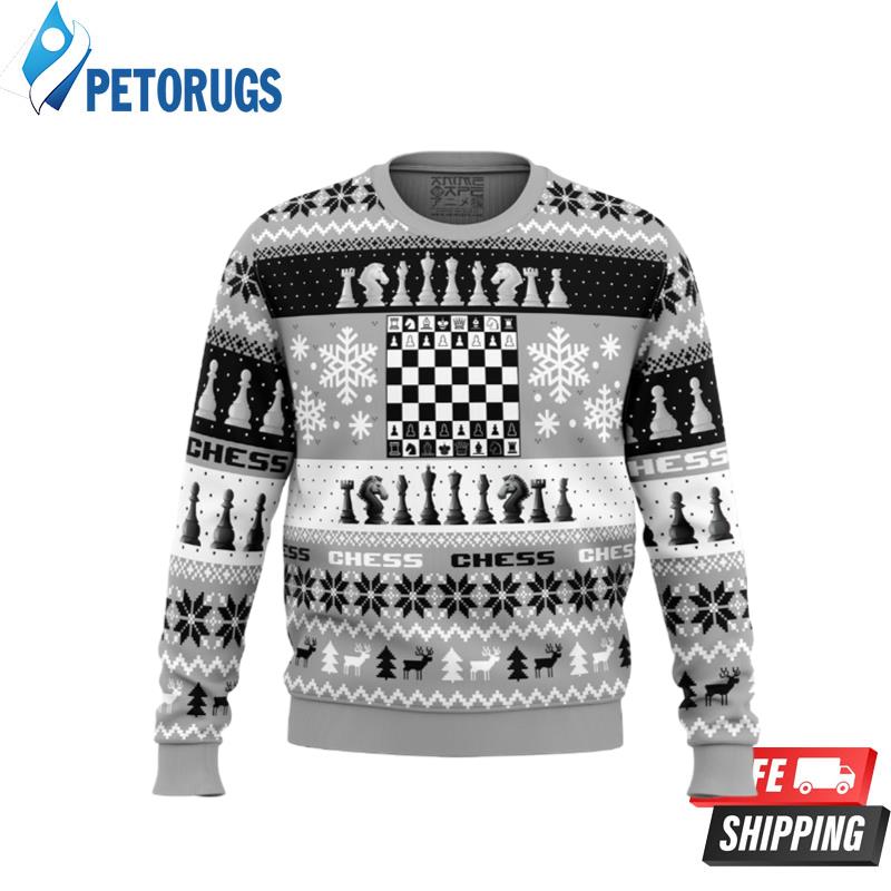 Christmas Chess Board Games Ugly Christmas Sweaters