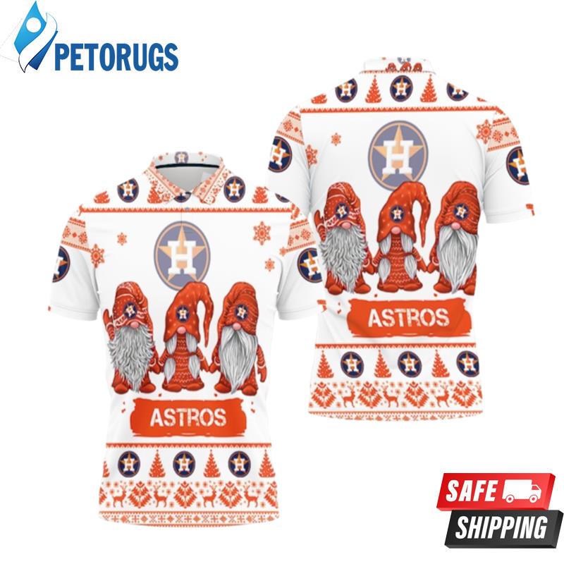 Sugar Skull Houston Astros Flower Pattern Polo Shirts - Peto Rugs
