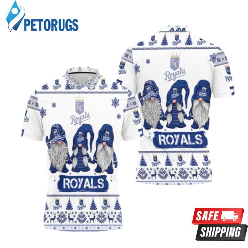 Christmas Gnomes Kansas City Royals Ugly Sweat Christmas Polo Shirts