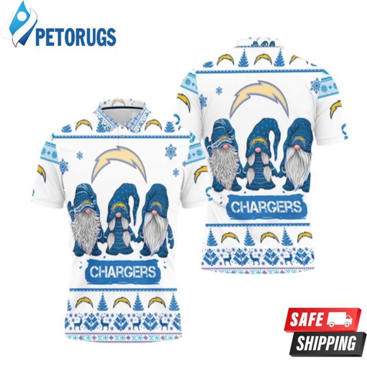 Los Angeles Chargers Polo Shirt - Peto Rugs