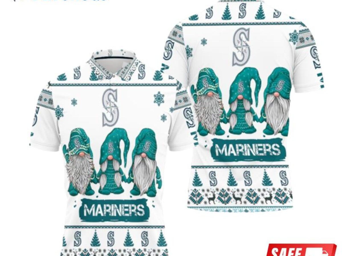 Christmas Gnomes Seattle Mariners Christmas Polo Shirt - Banantees