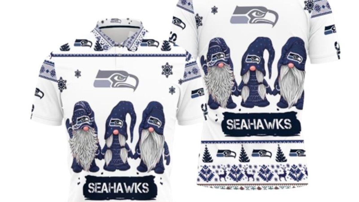 Seattle Seahawks NFL Cute Gnome Christmas Ornament Custom Name