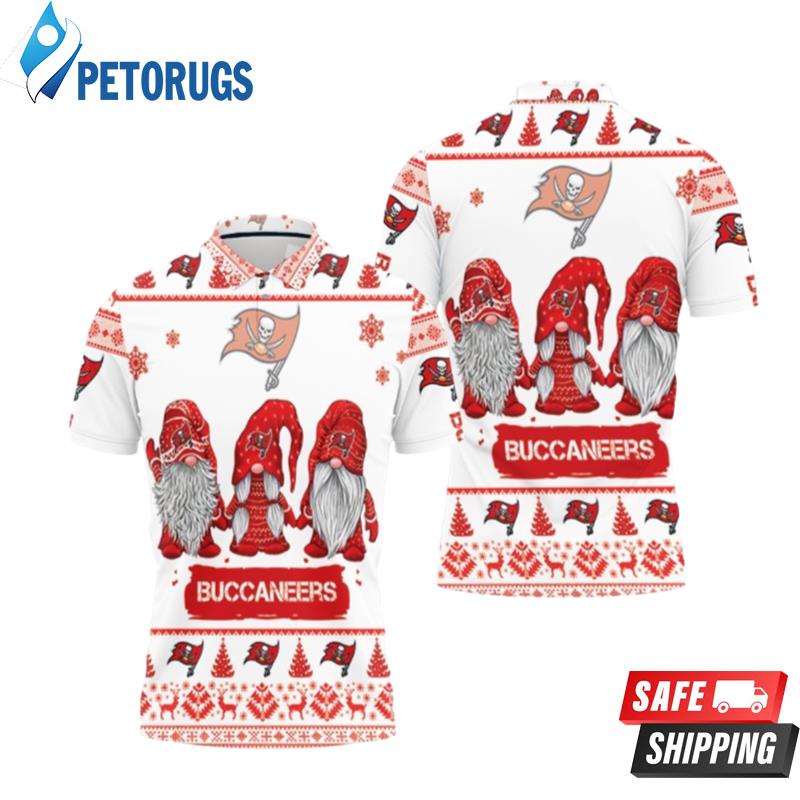 Christmas Gnomes Tampa Bay Buccaneers Ugly Sweat Christmas Polo Shirts