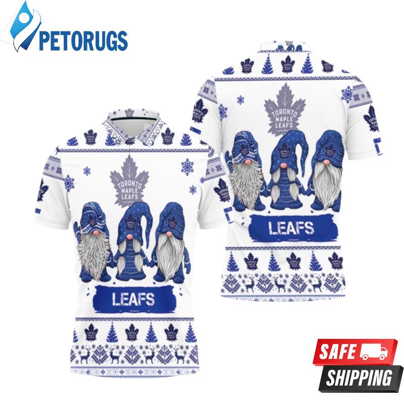 Christmas Gnomes Toronto Maple Leafs Ugly Sweat Christmas Polo Shirts