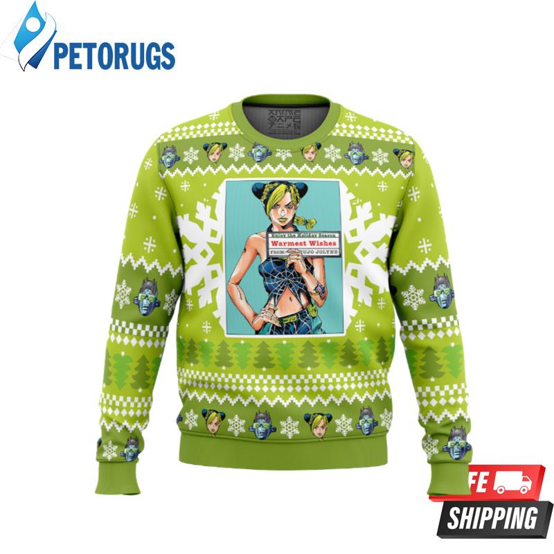 Christmas Jolyne Kujo Jojo's Bizarre Adventure Ugly Christmas Sweaters