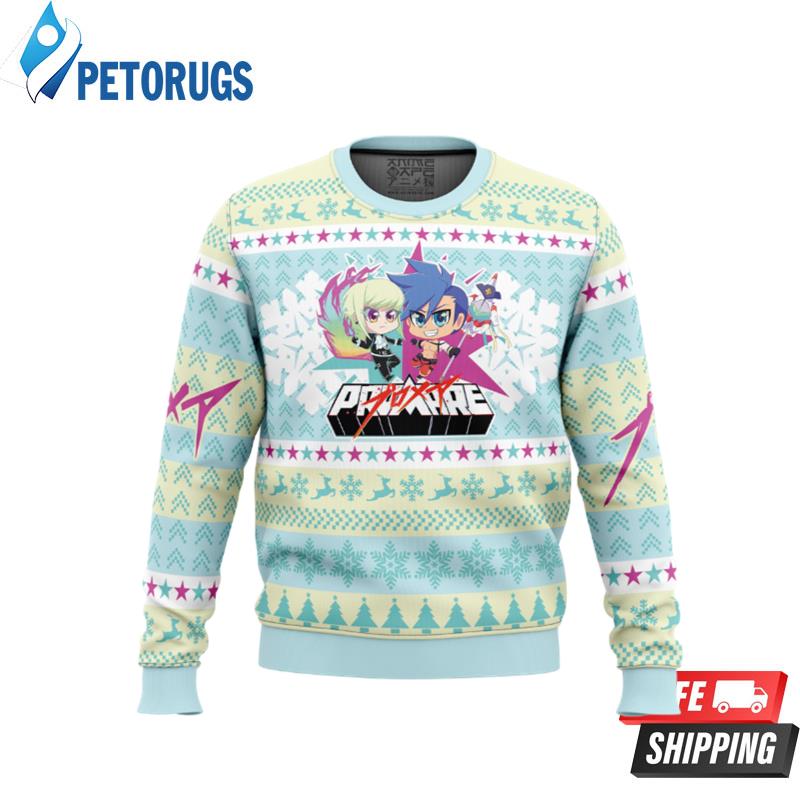 Christmas Lio and Galo Promare Ugly Christmas Sweaters