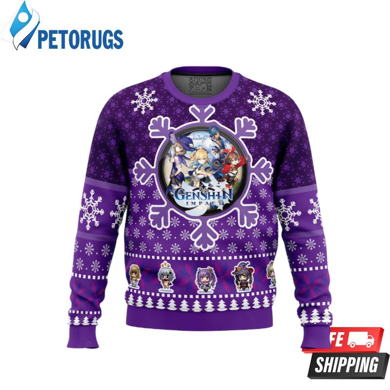 Christmas Quest Genshin Impact Ugly Christmas Sweaters