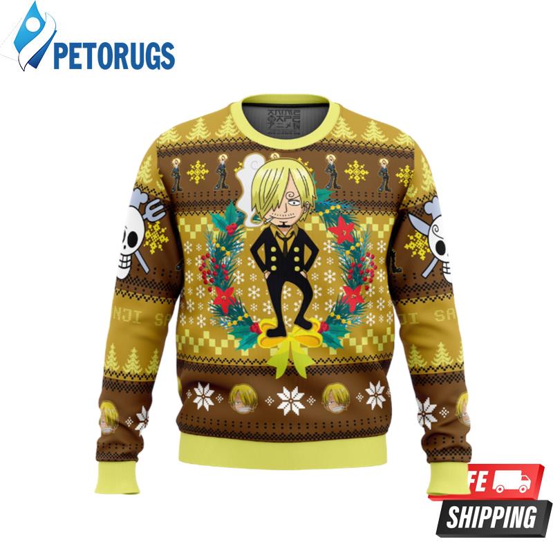 Going Merry One Piece Anime Xmas Ugly Christmas Sweater - Tagotee