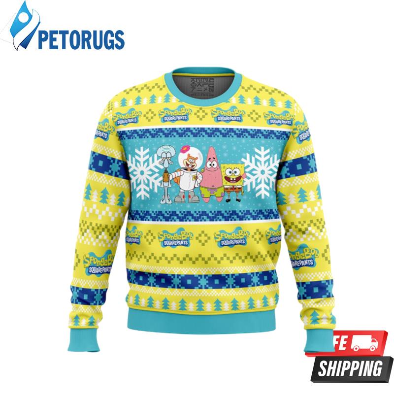 Christmas Spongebob Nickelodeon Ugly Christmas Sweaters