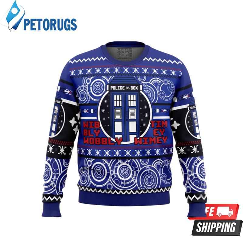 Christmas Through Time And Space Doctor Who Ugly Christmas Sweaters