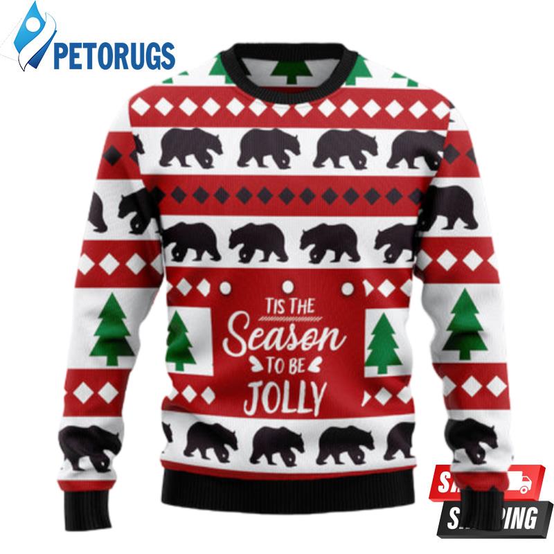 Christmas Tree And Bear Ugly Christmas Sweaters