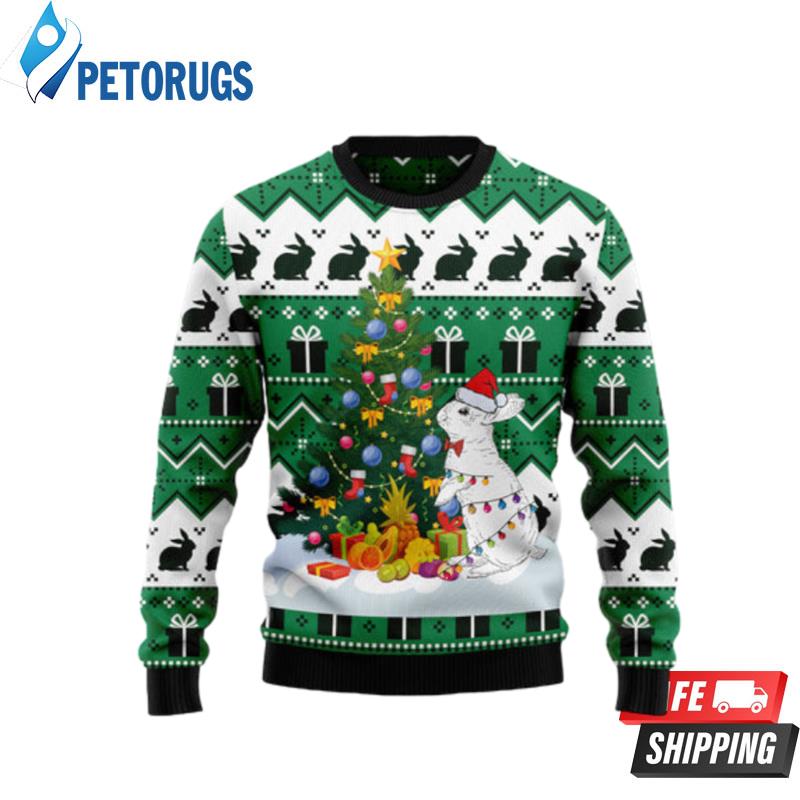 Christmas Tree Rabbit Ugly Christmas Sweaters