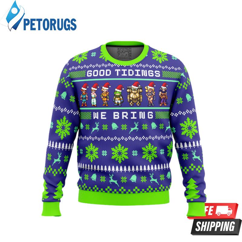 Chrono Trigger Good Tidings We Bring Ugly Christmas Sweaters