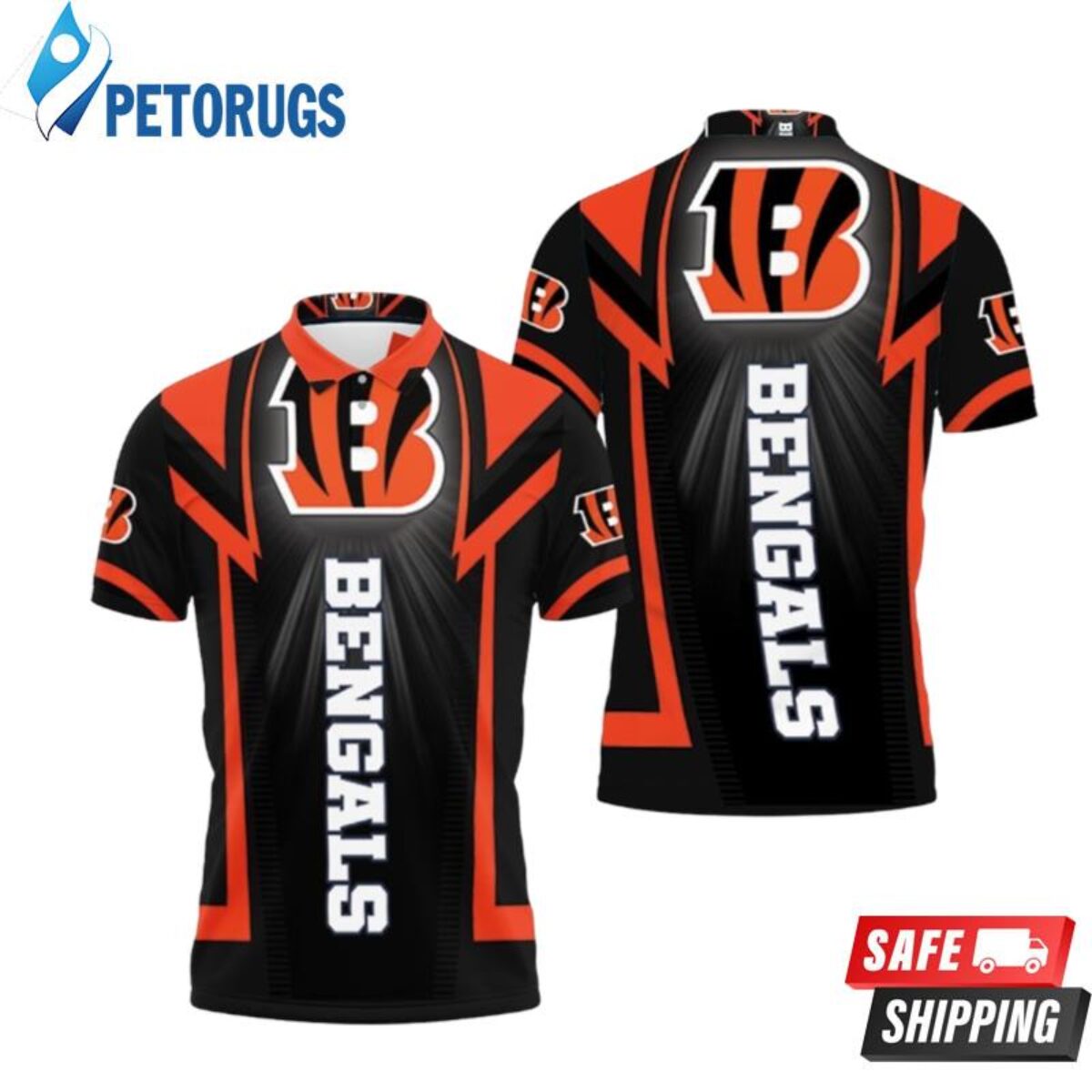 GO BENGALS Sublimated Bleached T-Shirt