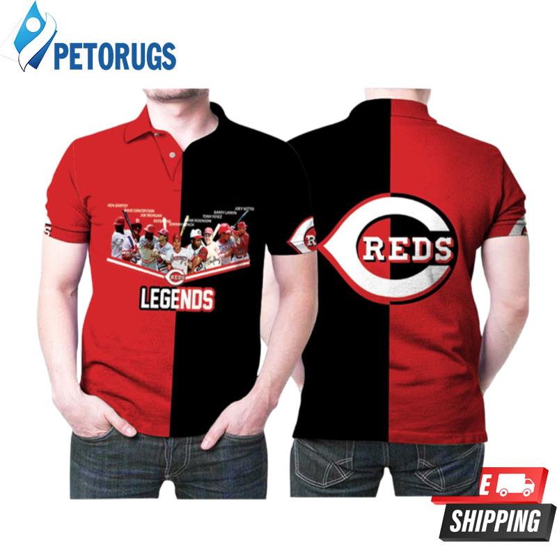 Cincinnati Reds Legends Best Players Ever Together Printed Gift For Cincinnati  Reds Fan Polo Shirts - Peto Rugs