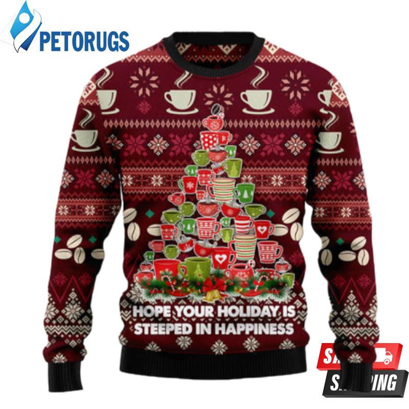 Coffee Christmas Tree Ugly Christmas Sweaters