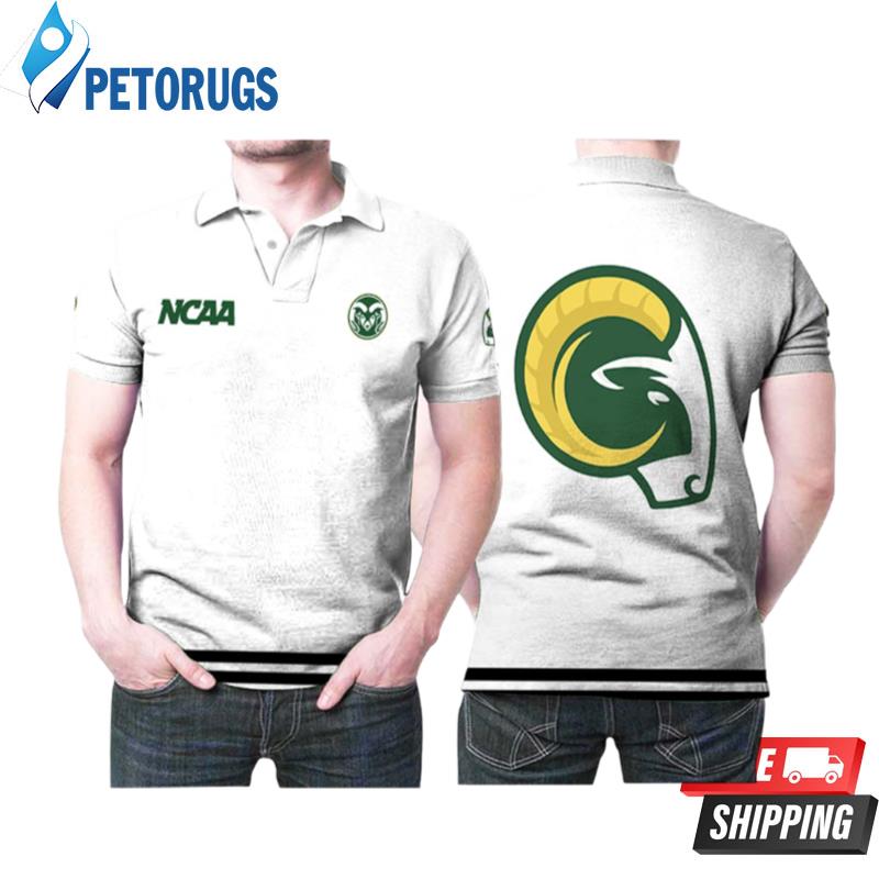 Colorado State Rams Ncaa Classic White With Mascot Logo Gift For Colorado State Rams Fans Polo Shirts