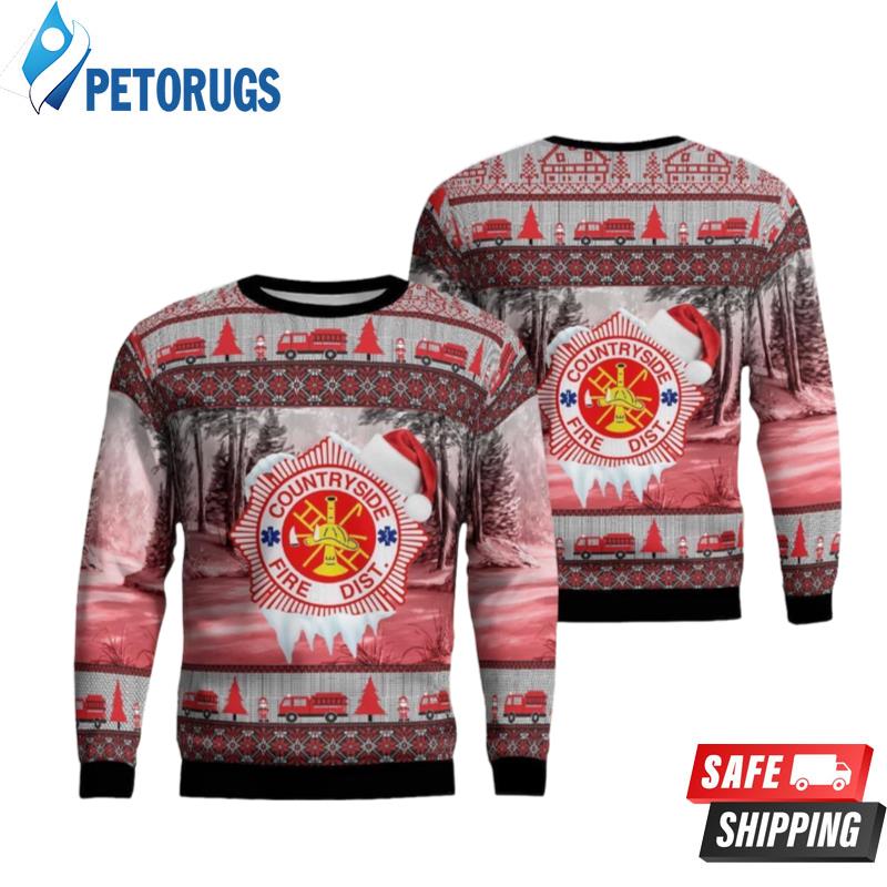 Countryside Fire Protection District Vernon Hills Illinois Christmas Ugly Christmas Sweaters