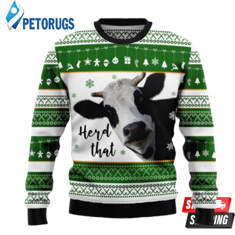 Cow Herd That Ugly Christmas Sweaters