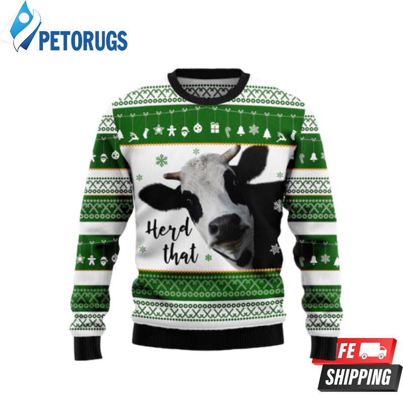 Cow Herd That Ugly Christmas Sweaters