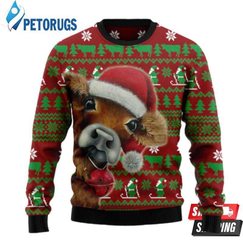 Cow Xmas D2810 Ugly Christmas Sweater Ugly Christmas Sweaters
