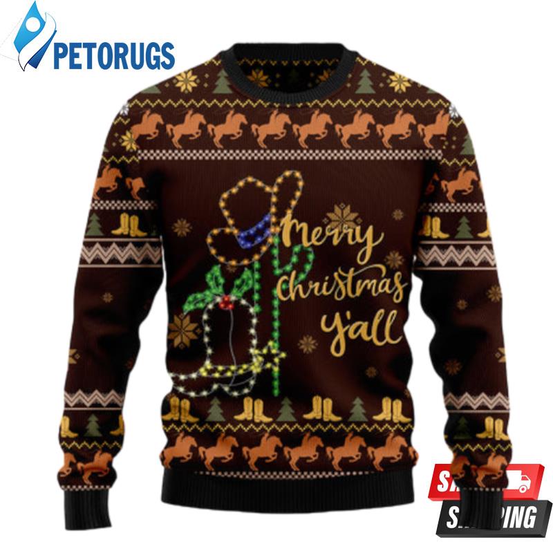 Cowboy Boots Christmas Ugly Christmas Sweaters