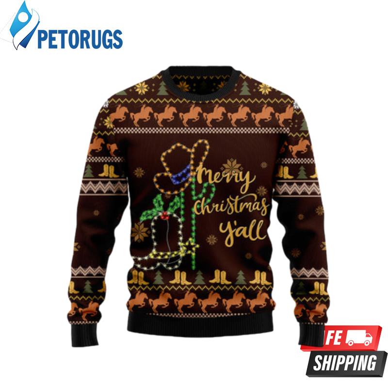 Cowboy Boots Christmas Ugly Christmas Sweaters