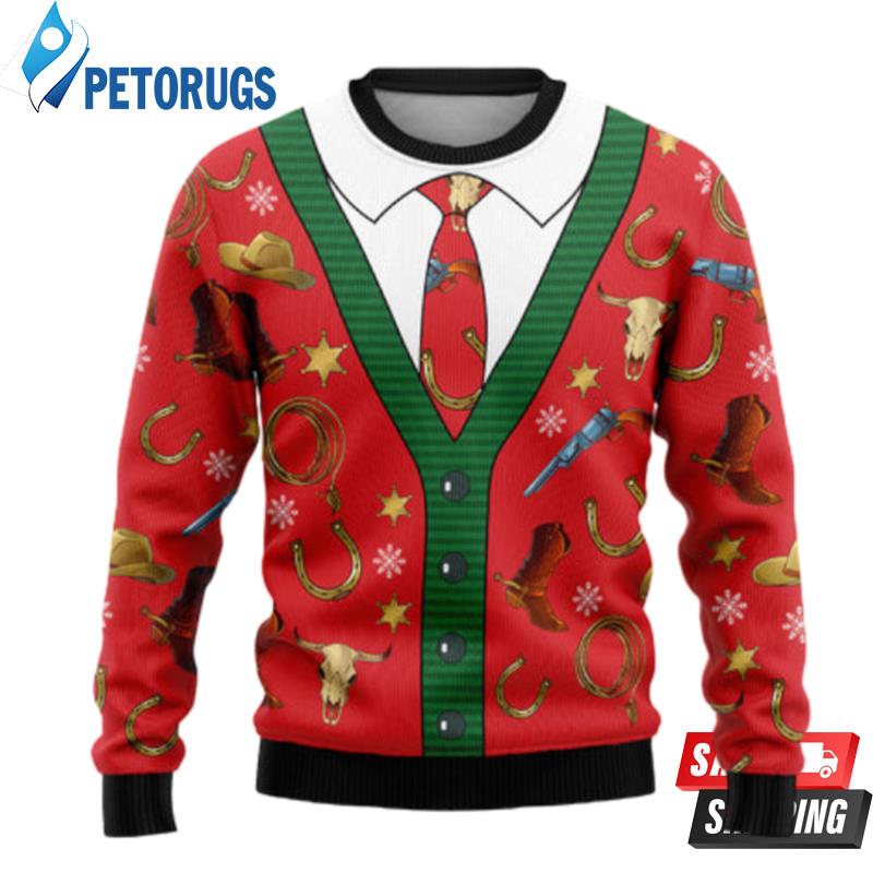 Cowboy Ugly Christmas Sweaters