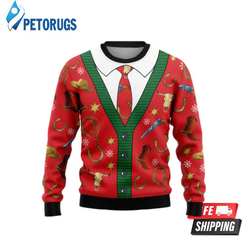 Cowboy Ugly Christmas Sweaters