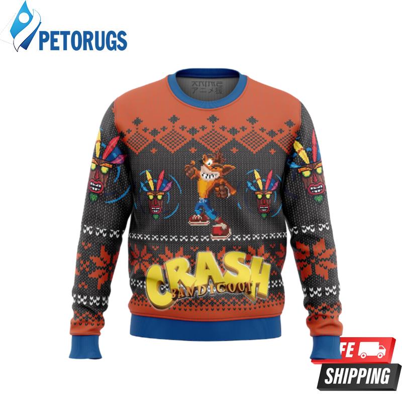 Crash Bandicoot Alt Ugly Christmas Sweaters