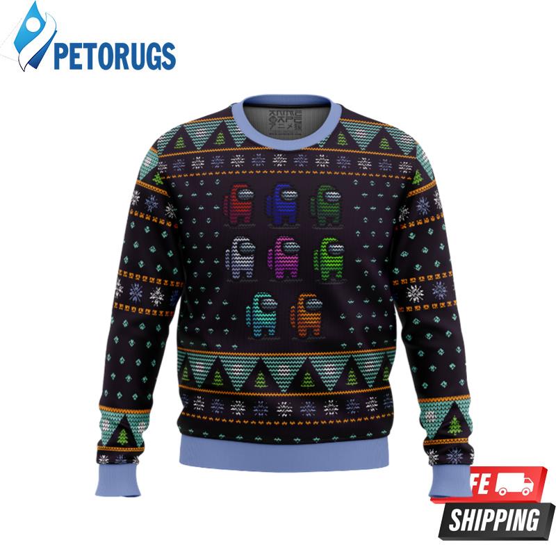 Crewmate Among Us Ugly Christmas Sweaters - Peto Rugs