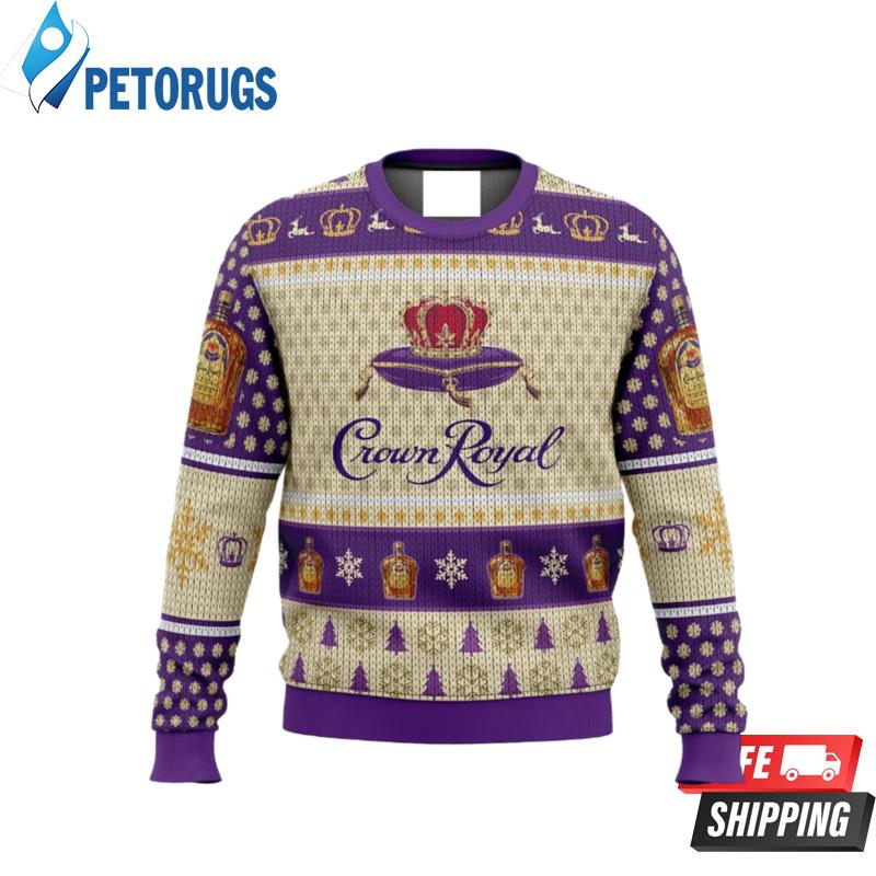 Crown Royal Wine Lovers Ugly Christmas Sweaters