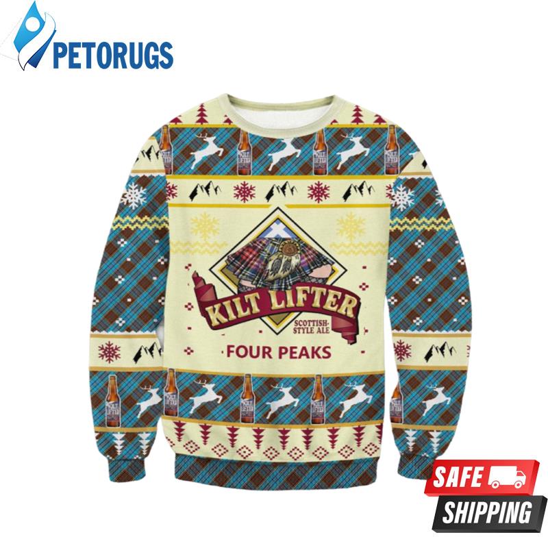 Custom Atlanta Braves World Series Trophy Ugly Christmas Sweaters