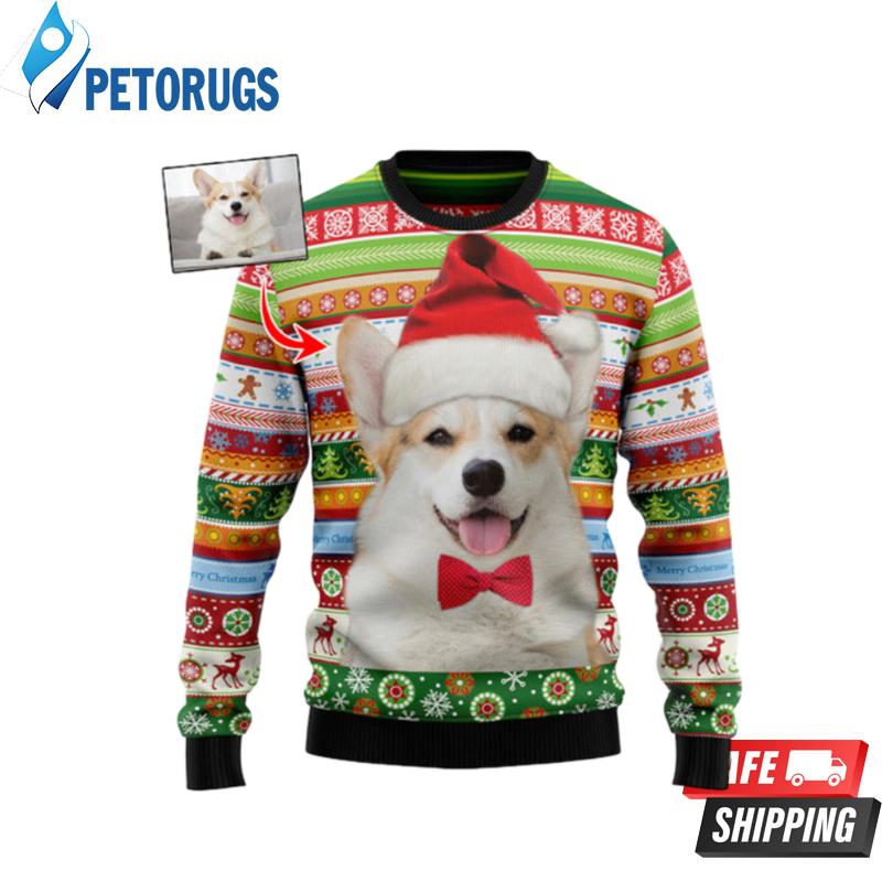 Custom Photo Dog Merry Christmas Ugly Christmas Sweaters