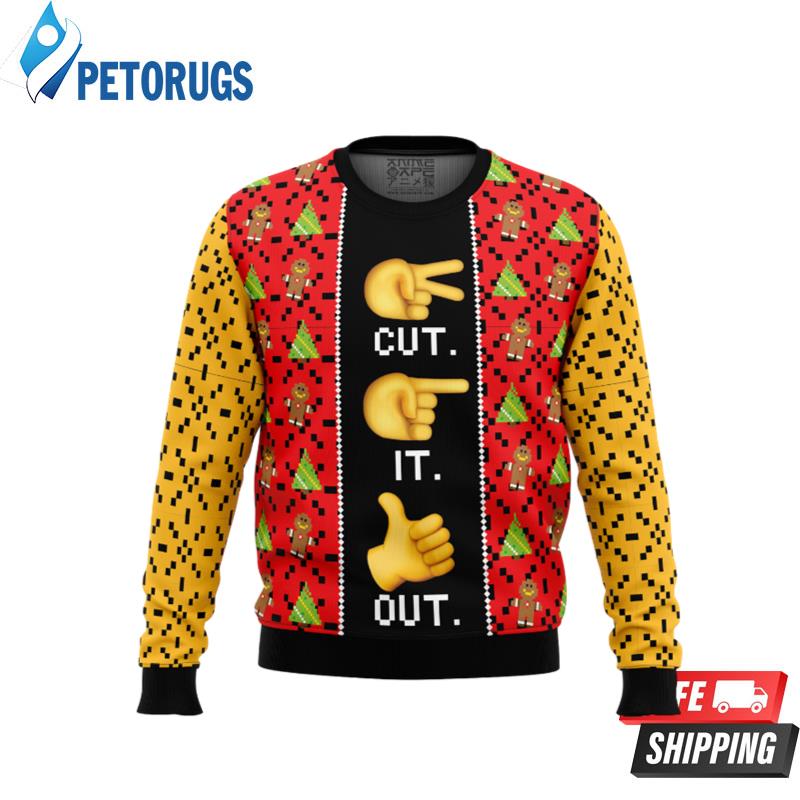 Cut It Out. Full House Ugly Christmas Sweaters