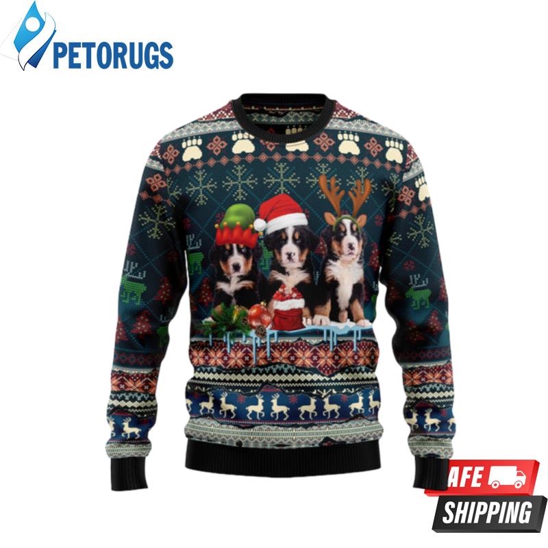 Cute Bernese Mountain Dog Christmas Ugly Christmas Sweaters