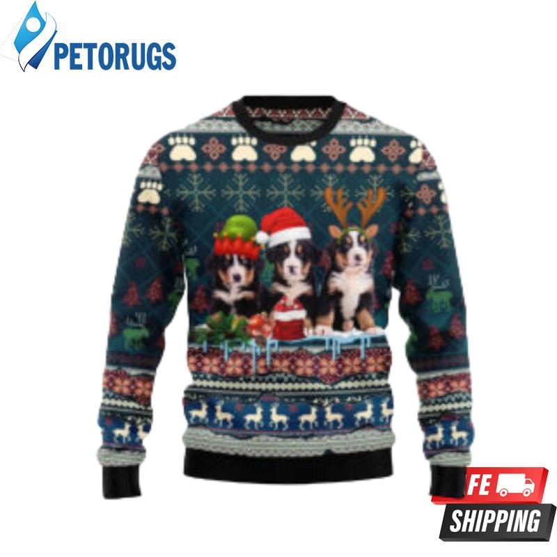 Cute Bernese Mountain Dog Christmas Ugly Ugly Christmas Sweaters