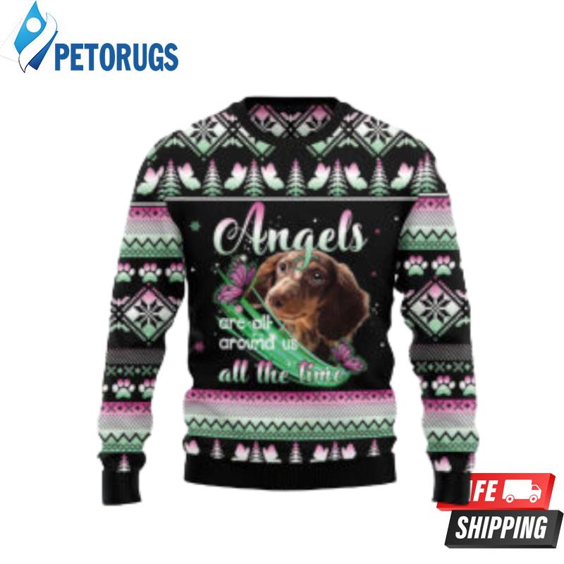 Dachshund Angel Dog Lover Ugly Christmas Sweaters