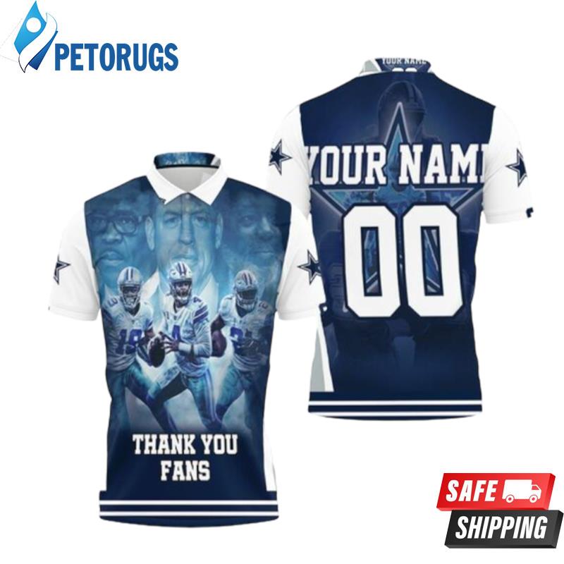 Dallas Cowboy Super Bowl 2021 Nfc East Division Champions Thank You Fans Personalized Polo Shirts