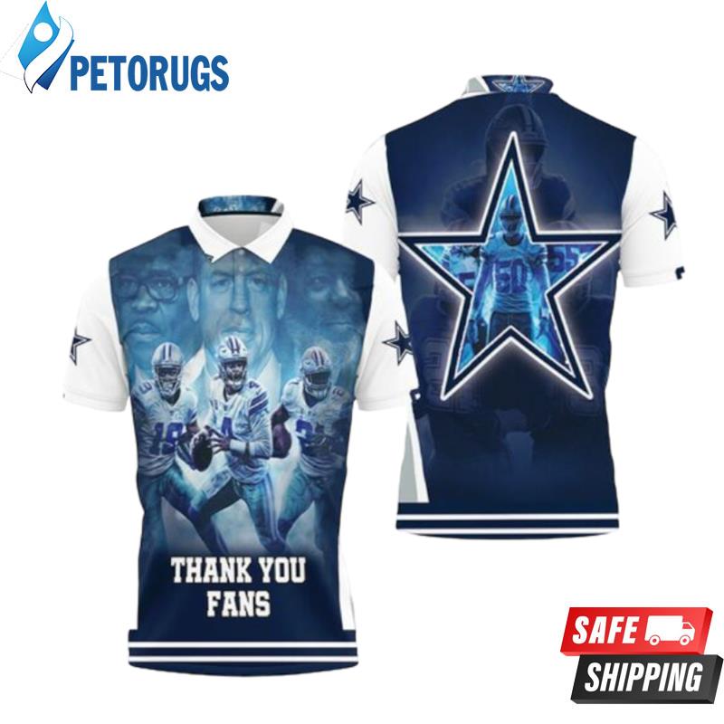 Dallas Cowboy Super Bowl 2021 Nfc East Division Champions Thank You Fans Polo Shirts